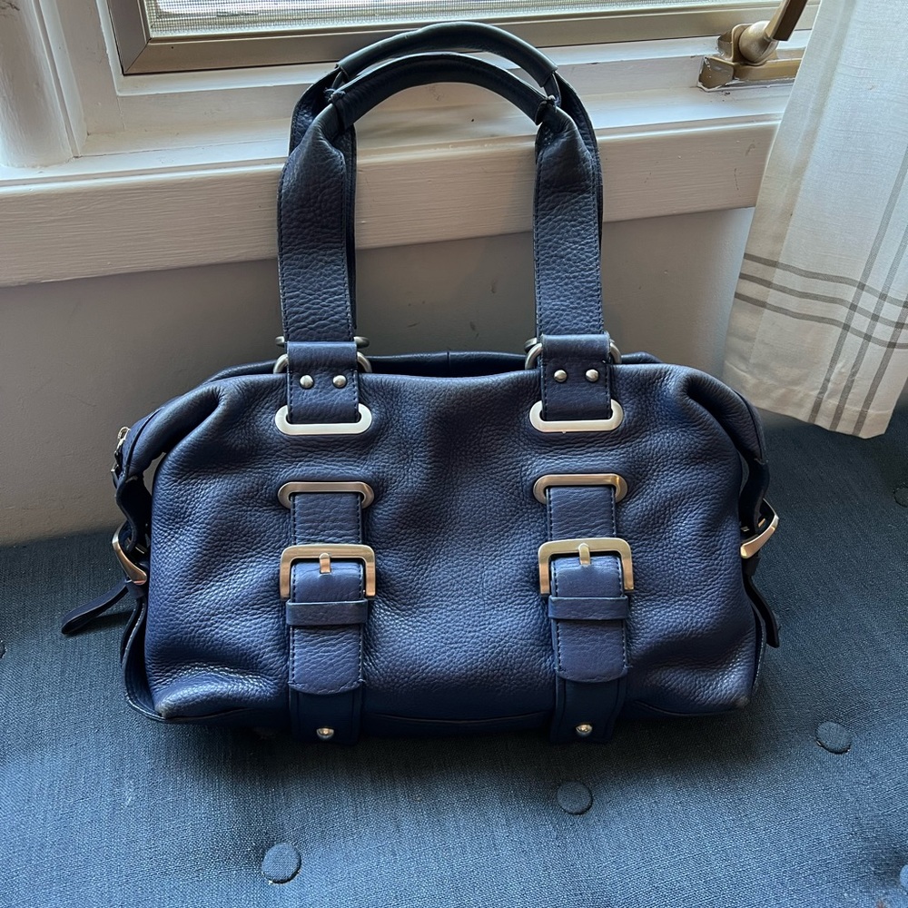 Kenneth Cole New York Buckle Bag in Blue